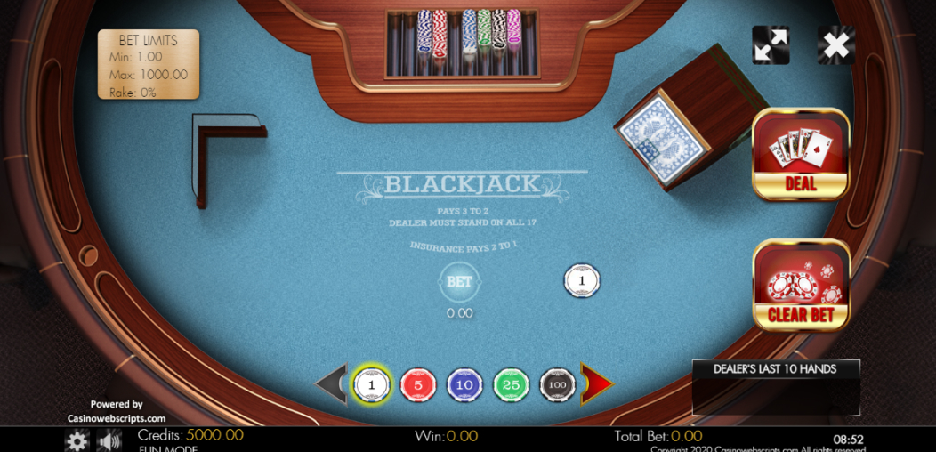 Blackjack Classique